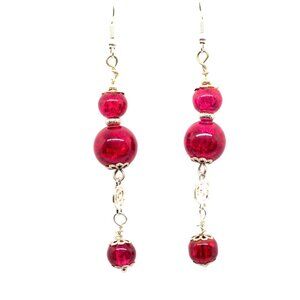 Red Hot Balls of Fire Earrings